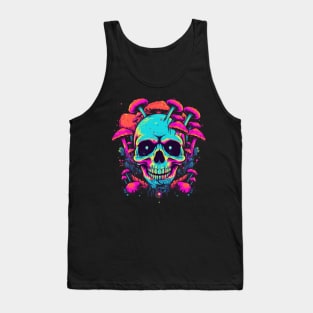 Skull and Mushrooms Tank Top